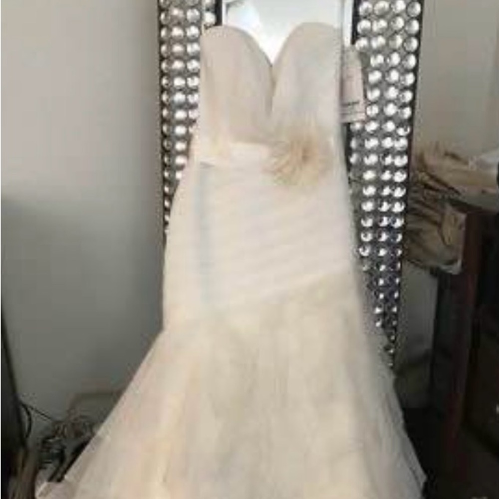 Mikaella Bridal Cream Wedding Dress